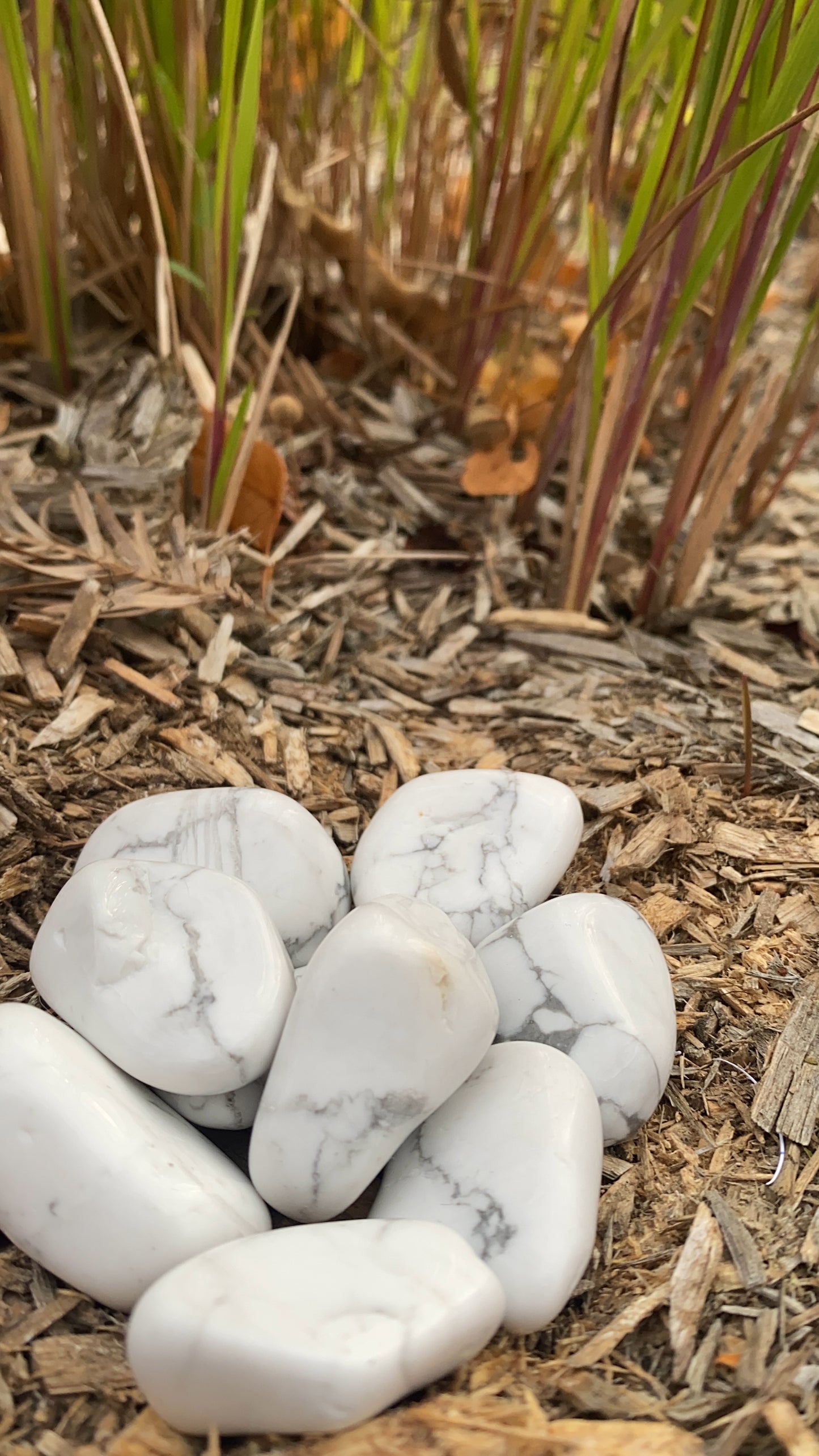 Pierre Roulée Howlite Blanche A 30 à 40mm