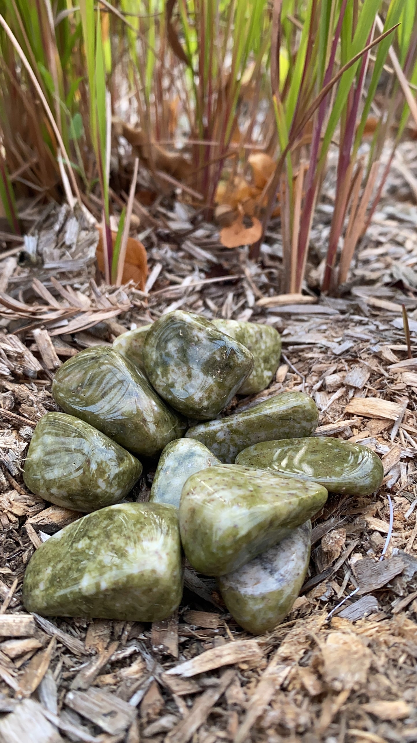 Pierre Roulée Epidote AB 30 à 40mm