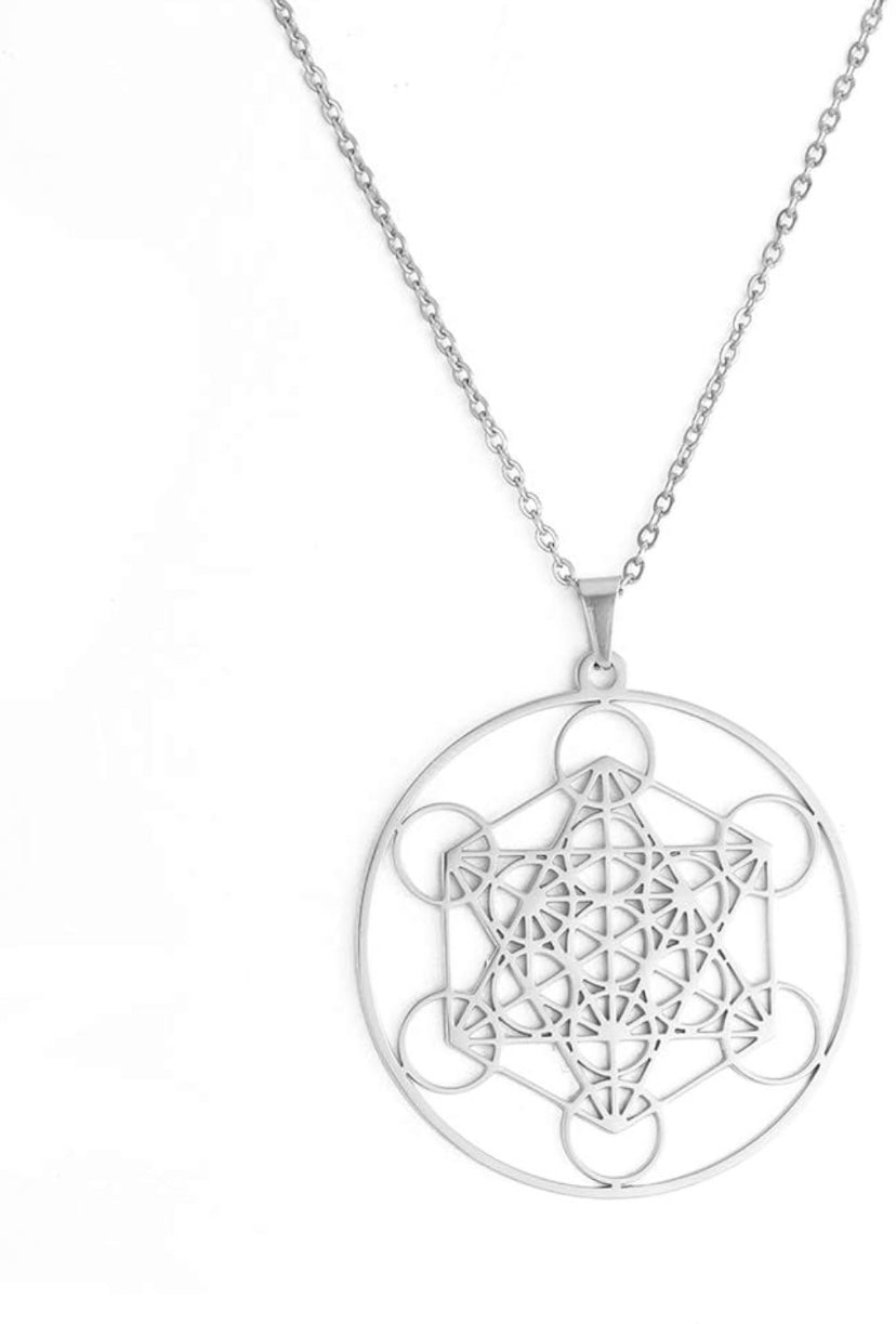 Collier metatrons argent