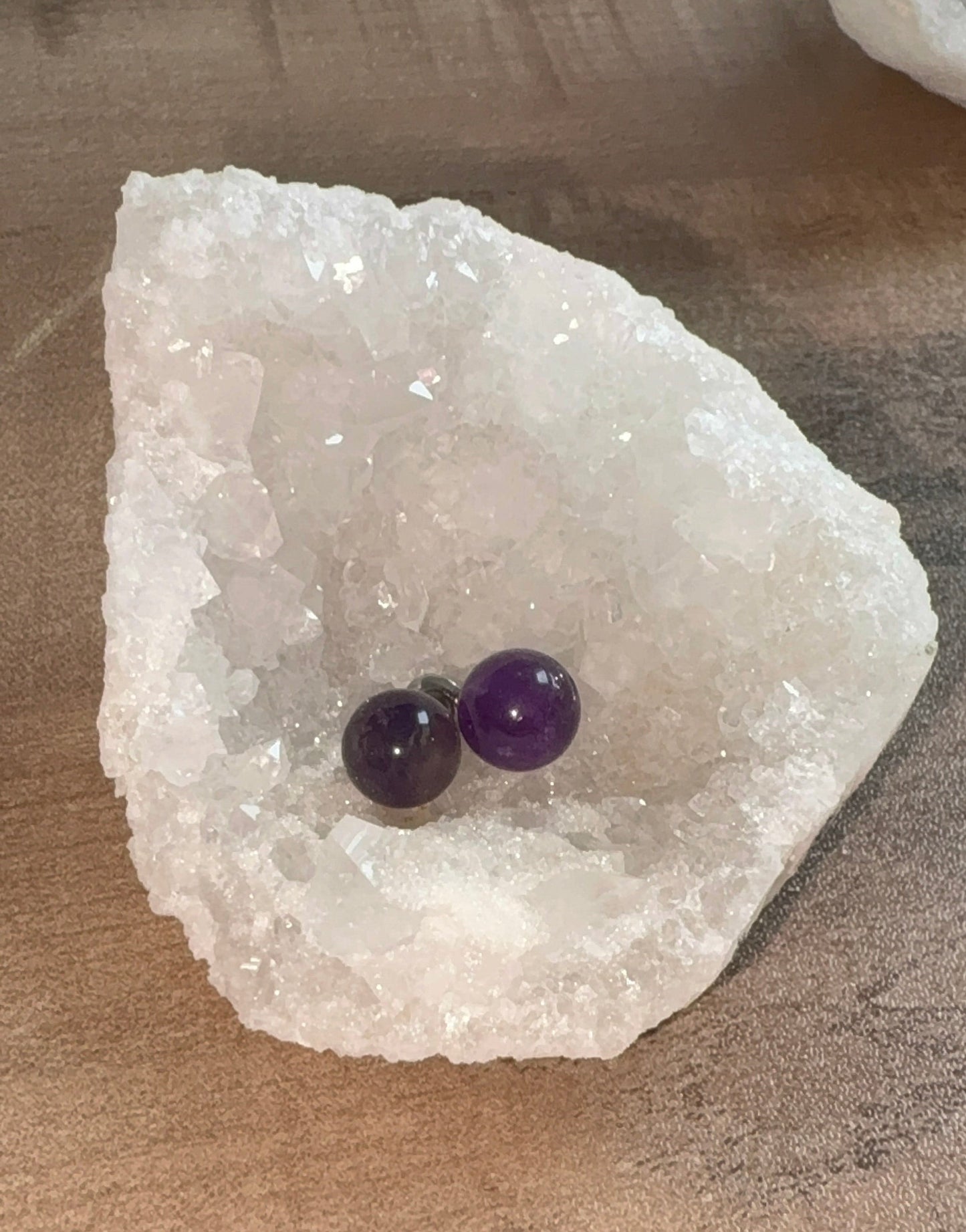 Boucle d'oreille Améthyste