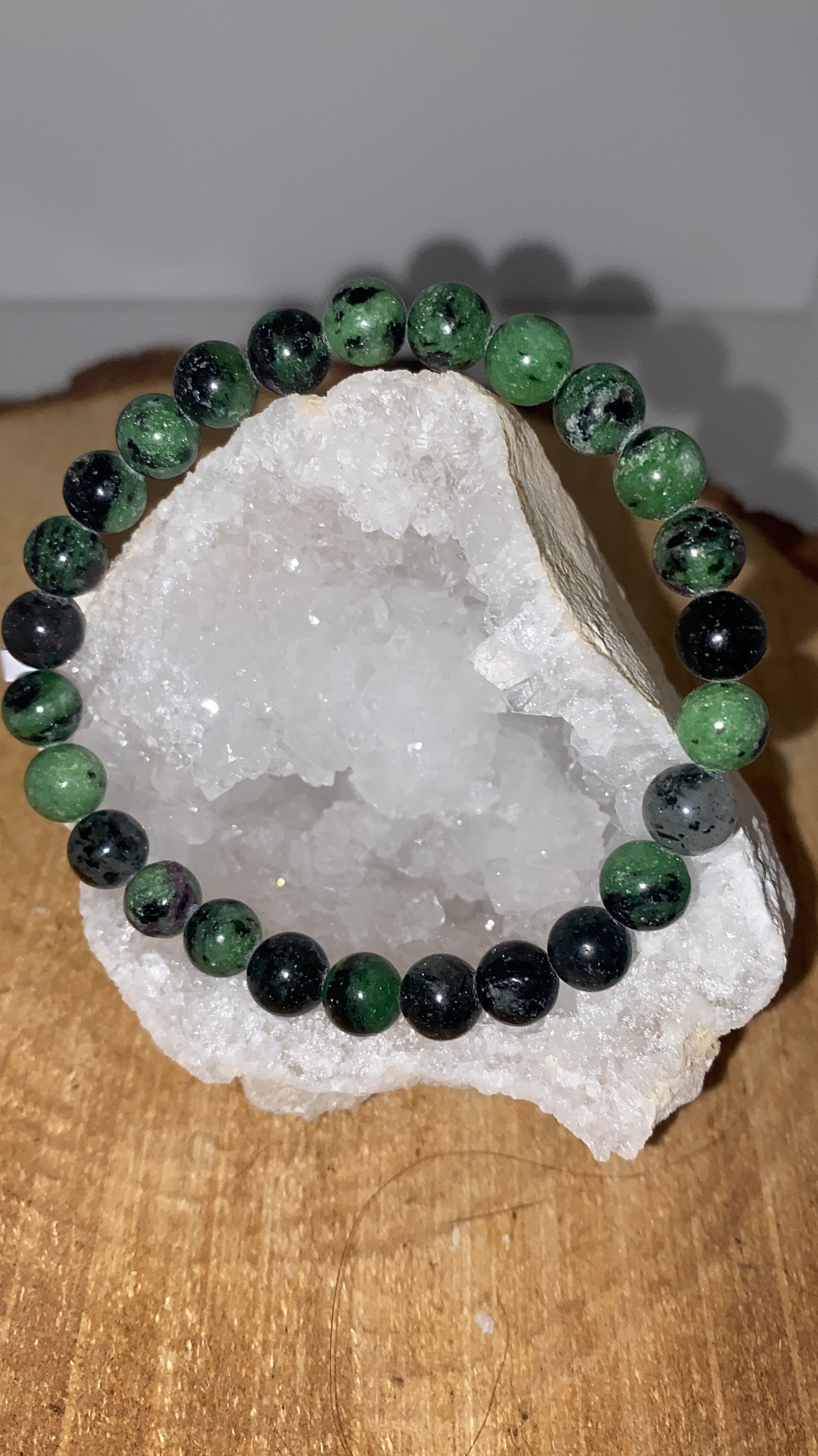 Bracelet Rubis Zoisite 8mm