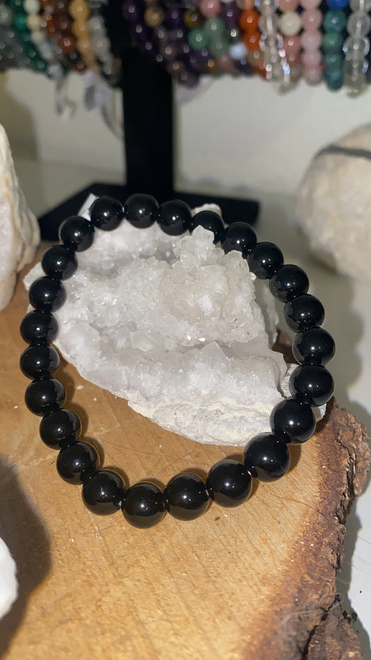 Bracelet obsidienne noire