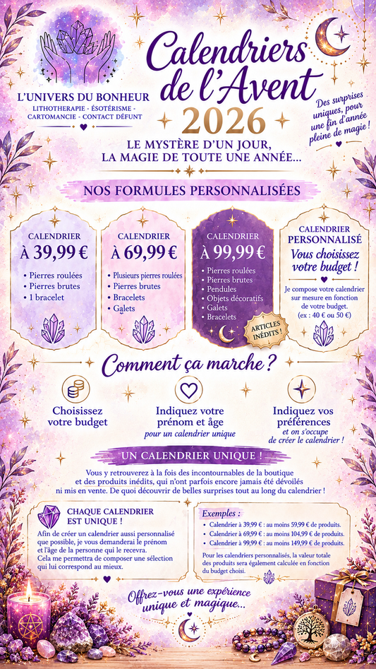 Calendrier de l'Avent personnalisé
