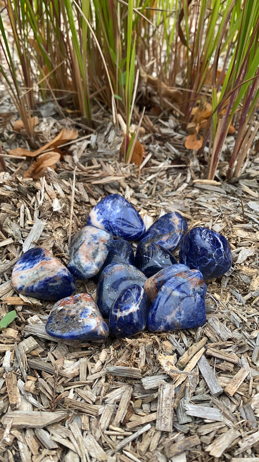 Pierre Roulée Sodalite Orange Namibie AA 30 à 40mm